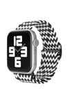 Mey İthalat®   Watch 38mm Star Kordon - Zigzag Siyah-Beyaz