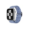 Mey İthalat®   Watch 38mm Star Kordon - Zigzag Beyaz-Mavi