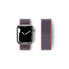 Mey İthalat®   Watch 42mm Hasırlı Cırtcırtlı Kordon - Pembe