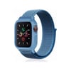 Mey İthalat®   Watch 42mm Hasırlı Cırtcırtlı Kasalı Kordon - Mavi