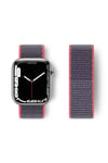 Mey İthalat®   Watch 42mm Hasırlı Cırtcırtlı Kordon - Pembe