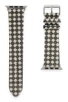 Mey İthalat®   Watch 42mm Karo Motif Kordon - Siyah