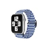 Mey İthalat®   Watch 42mm Star Kordon - Zigzag Beyaz-Mavi