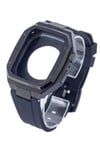 Mey İthalat®   Watch 44mm KR402 Metal Kasa Silikon Kordon - Siyah