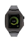 Mey İthalat®   Watch 44mm Metal Petek Kasalı Kordon - Siyah
