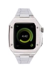 Mey İthalat®   Watch 45mm Metal Petek Kasalı Kordon - Gümüş