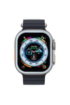 Mey İthalat®   Watch Ultra 49mm Alüminyum Kasa Cam Ekran Koruyucu - Mavi