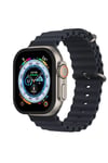 Mey İthalat®   Watch Ultra 49mm Alüminyum Kasa Cam Ekran Koruyucu - Siyah