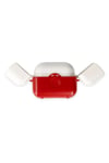 Mey İthalat®  Airpods 3 (3.nesil) Basmalı Kılıf - Kırmızı-Beyaz