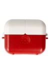 Mey İthalat®  Airpods 3 (3.nesil) Basmalı Kılıf - Kırmızı-Beyaz