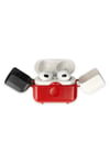 Mey İthalat®  Airpods 3 (3.nesil) Basmalı Kılıf - Kırmızı-Siyah-Beyaz