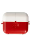 Mey İthalat®  Airpods 3 (3.nesil) Basmalı Kılıf - Kırmızı-Beyaz
