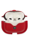 Mey İthalat®  Airpods 3 (3.nesil) Çanta Deri Kılıf - Kırmızı
