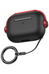 Mey İthalat®  Airpods 3 (3.nesil) Cool Kılıf - Siyah-Kırmızı