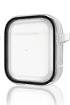 Mey İthalat®  Airpods 4 (4.nesil) Shiny Şeffaf Kılıf - Siyah