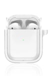 Mey İthalat®  Airpods 4 (4.nesil) Shiny Şeffaf Kılıf - Beyaz