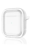 Mey İthalat®  Airpods 4 (4.nesil) Shiny Şeffaf Kılıf - Beyaz