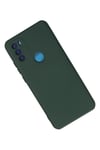 Mey İthalat®  General Mobile GM 21 Plus Kılıf Nano içi Kadife Silikon - Koyu Yeşil