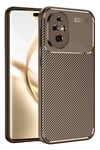 Mey İthalat®  Honor 200 Kılıf Auto Focus Karbon Kapak - Kahverengi