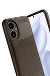 Mey İthalat®  Honor 400 Kılıf Auto Focus Karbon Kapak - Kahverengi