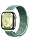 Mey İthalat®  Huawei Fit 4 Hasırlı Cırtcırtlı Kordon - Turkuaz
