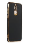 Mey İthalat®  Huawei Mate 10 Lite Kılıf Volet Silikon - Siyah