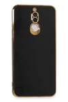 Mey İthalat®  Huawei Mate 10 Lite Kılıf Volet Silikon - Siyah