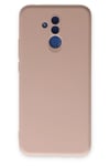 Mey İthalat®  Huawei Mate 20 Lite Kılıf Nano içi Kadife Silikon - Pudra