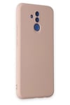 Mey İthalat®  Huawei Mate 20 Lite Kılıf Nano içi Kadife Silikon - Pudra