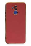 Mey İthalat®  Huawei Mate 20 Lite Kılıf Volet Silikon - Kırmızı