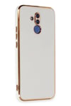 Mey İthalat®  Huawei Mate 20 Lite Kılıf Volet Silikon - Beyaz