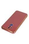 Mey İthalat®  Huawei Mate 20 Lite Kılıf Volet Silikon - Kırmızı