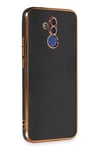 Mey İthalat®  Huawei Mate 20 Lite Kılıf Volet Silikon - Siyah