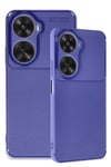 Mey İthalat®  Huawei Nova 12 SE Kılıf Auto Focus Karbon Kapak - Lacivert