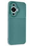Mey İthalat®  Huawei Nova 12S Kılıf Auto Focus Karbon Kapak - Koyu Yeşil