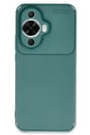 Mey İthalat®  Huawei Nova 12S Kılıf Auto Focus Karbon Kapak - Koyu Yeşil