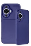 Mey İthalat®  Huawei Nova 12S Kılıf Auto Focus Karbon Kapak - Lacivert