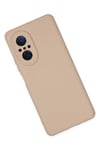 Mey İthalat®  Huawei Nova 9 SE Kılıf Nano içi Kadife Silikon - Pudra