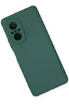 Mey İthalat®  Huawei Nova 9 SE Kılıf Nano içi Kadife Silikon - Koyu Yeşil