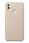 Mey İthalat®  Huawei P Smart 2019 Kılıf Nano içi Kadife Silikon - Pudra