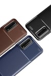 Mey İthalat®  Huawei P Smart 2021 Kılıf Auto Focus Karbon Kapak - Lacivert