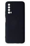 Mey İthalat®  Huawei P Smart 2021 Kılıf Nano içi Kadife Silikon - Lacivert