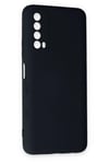 Mey İthalat®  Huawei P Smart 2021 Kılıf Nano içi Kadife Silikon - Lacivert