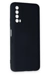 Mey İthalat®  Huawei P Smart 2021 Kılıf Nano içi Kadife Silikon - Lacivert