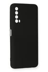 Mey İthalat®  Huawei P Smart 2021 Kılıf Nano içi Kadife Silikon - Siyah