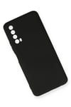 Mey İthalat®  Huawei P Smart 2021 Kılıf Nano içi Kadife Silikon - Siyah
