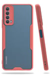 Mey İthalat®  Huawei P Smart 2021 Kılıf Platin Silikon - Pembe