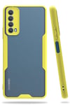 Mey İthalat®  Huawei P Smart 2021 Kılıf Platin Silikon - Sarı