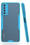 Mey İthalat®  Huawei P Smart 2021 Kılıf Platin Silikon - Mavi