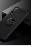 Mey İthalat®  Huawei P Smart S Kılıf Range Yüzüklü Silikon - Siyah